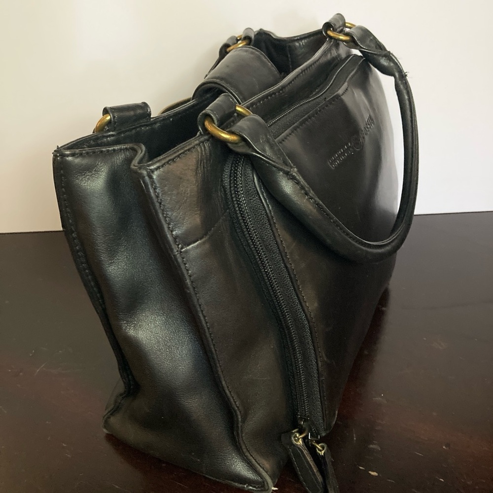 Fossil Black Leather Satchel with Structured Design - Picture 5 of 16